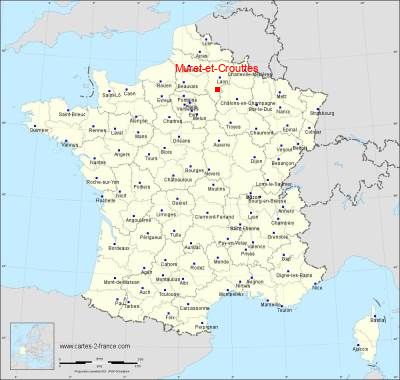 Carte de Muret-et-Crouttes