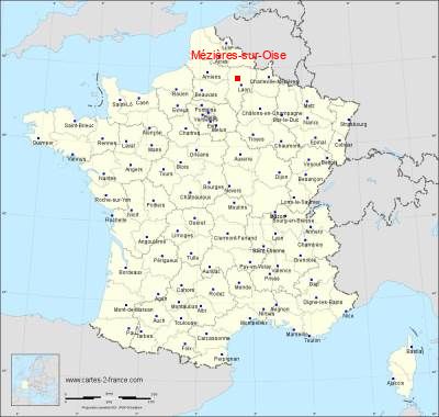 Carte de Mézières-sur-Oise