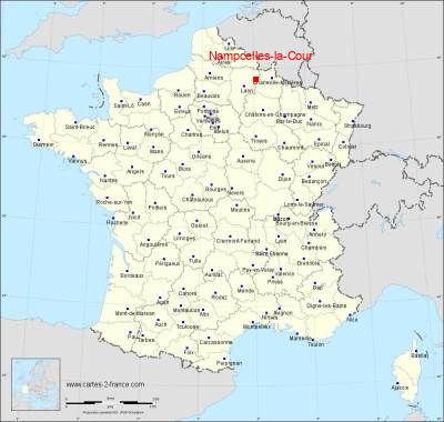 Carte de Nampcelles-la-Cour