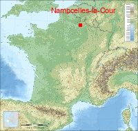 localisation mairie de Nampcelles-la-Cour