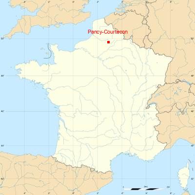 Fond de carte avec Pancy-Courtecon