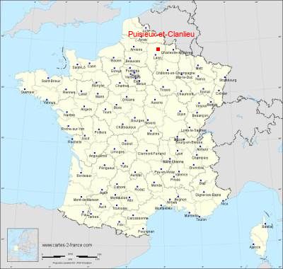 Carte de Puisieux-et-Clanlieu
