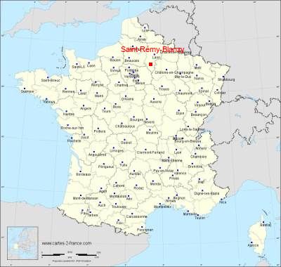 Carte de Saint-Rémy-Blanzy