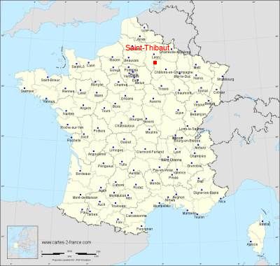 Carte de Saint-Thibaut