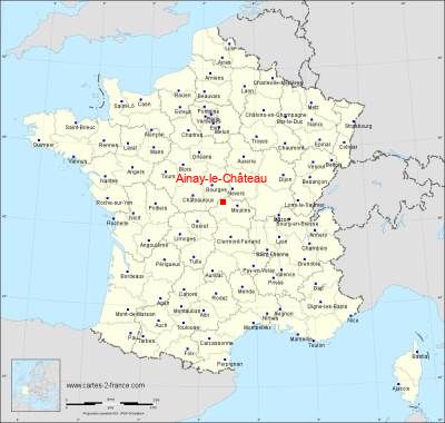 Carte de Ainay-le-Château