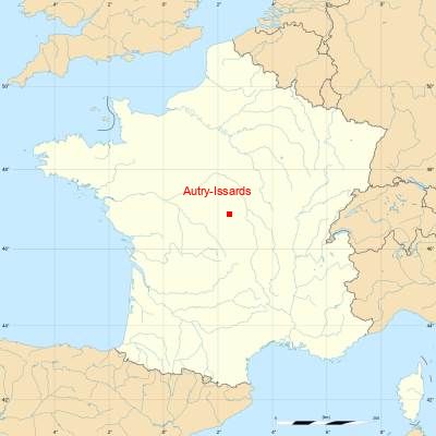 Fond de carte avec Autry-Issards