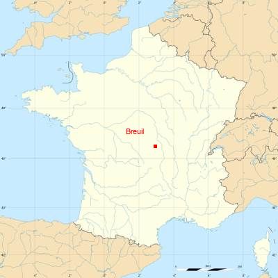 Fond de carte avec Breuil