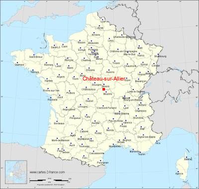 Carte de Château-sur-Allier