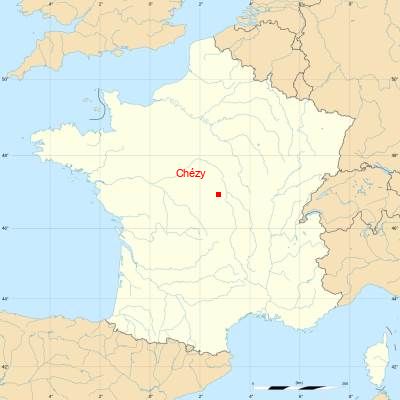 Fond de carte avec Chézy