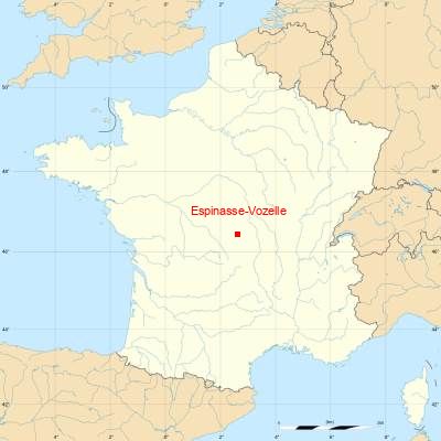 Fond de carte avec Espinasse-Vozelle