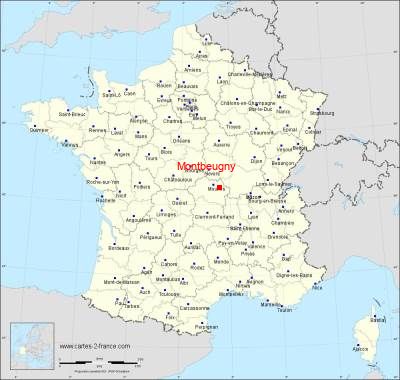 Carte de Montbeugny