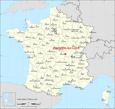 Carte de Pierrefitte-sur-Loire