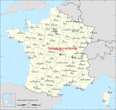 Carte de Saint-Aubin-le-Monial