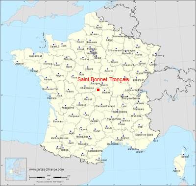 Carte de Saint-Bonnet-Tronçais