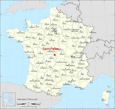 Carte de Saint-Palais