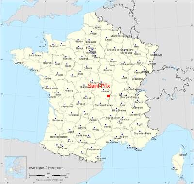 Carte de Saint-Prix