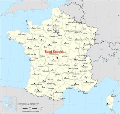 Carte de Saint-Sauvier