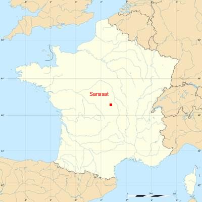 Fond de carte avec Sanssat