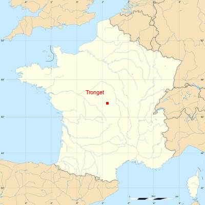 Fond de carte avec Tronget