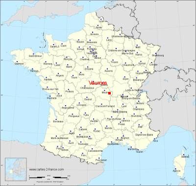 Carte de Vaumas