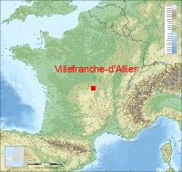 localisation mairie de Villefranche-d'Allier