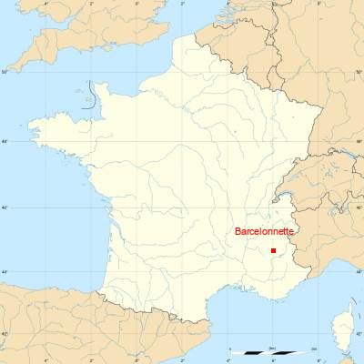 Fond de carte avec Barcelonnette
