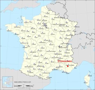 Carte de Entrevennes