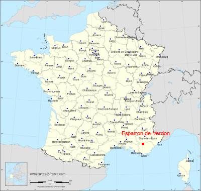 Carte de Esparron-de-Verdon