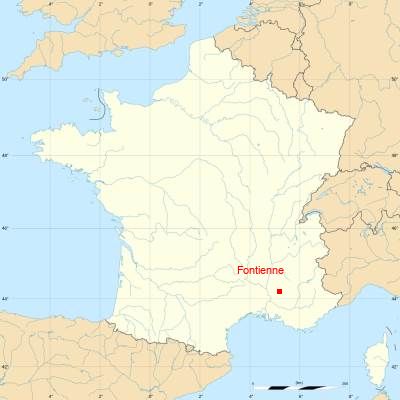 Fond de carte avec Fontienne