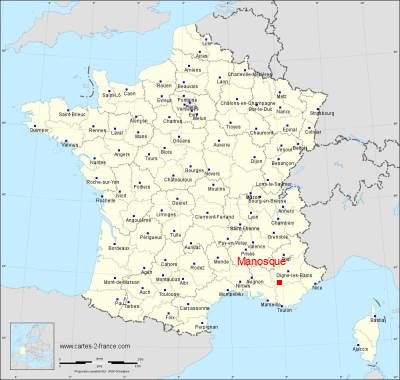 Carte de Manosque