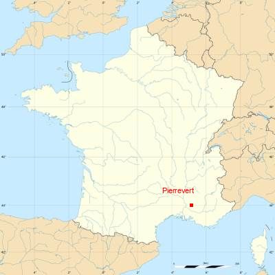 Fond de carte avec Pierrevert