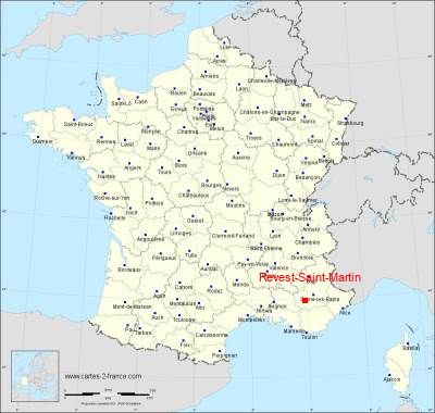 Carte de Revest-Saint-Martin