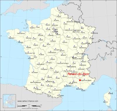 Carte de Revest-du-Bion
