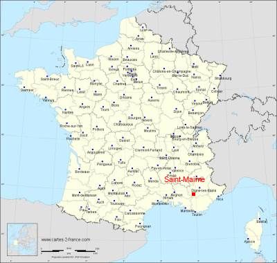 Carte de Saint-Maime