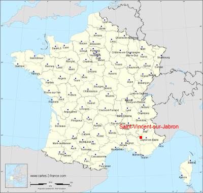 Carte de Saint-Vincent-sur-Jabron