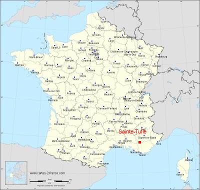Carte de Sainte-Tulle