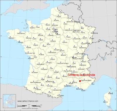 Carte de Simiane-la-Rotonde