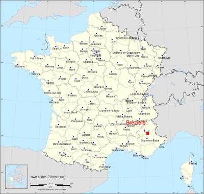 Carte de Bréziers