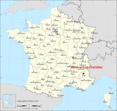 Carte de Bénévent-et-Charbillac