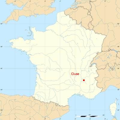 Fond de carte avec Cluse
