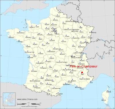 Carte de Fare-en-Champsaur