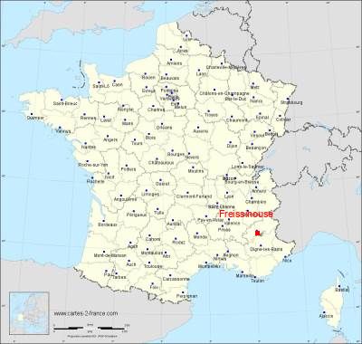 Carte de Freissinouse