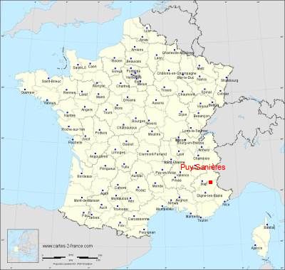 Carte de Puy-Sanières