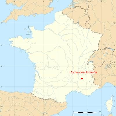 Fond de carte avec Roche-des-Arnauds