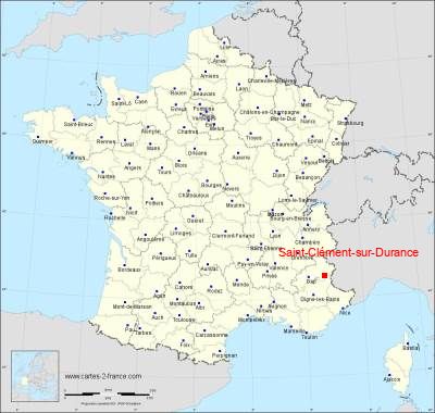 Carte de Saint-Clément-sur-Durance