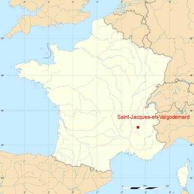 Fond de carte avec Saint-Jacques-en-Valgodemard