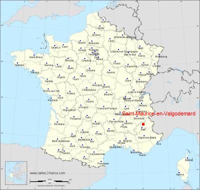 Carte de Saint-Maurice-en-Valgodemard