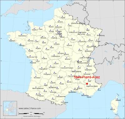 Carte de Saint-Pierre-Avez