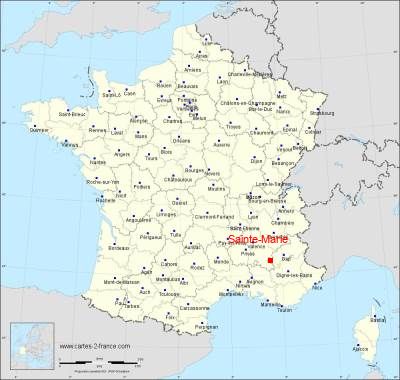 Carte de Sainte-Marie