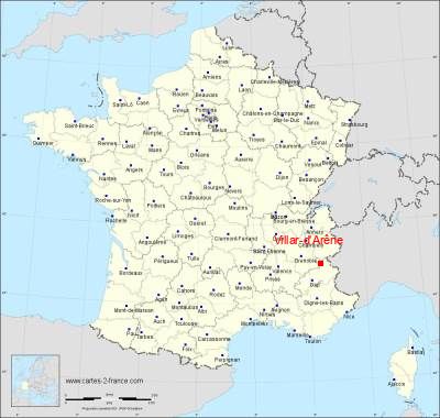 Carte de Villar-d'Arêne